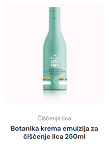 Botanika krema emulzija za čišćenje lica 250ml