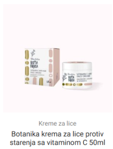 Botanika krema za lice protiv starenja sa vitaminom C 50ml